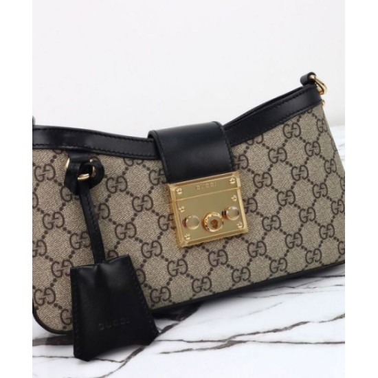 Replica Gucci Padlock Small Shoulder Bag 811705 Black Replica Gucci Padlock Small Shoulder Bag 811705 Black