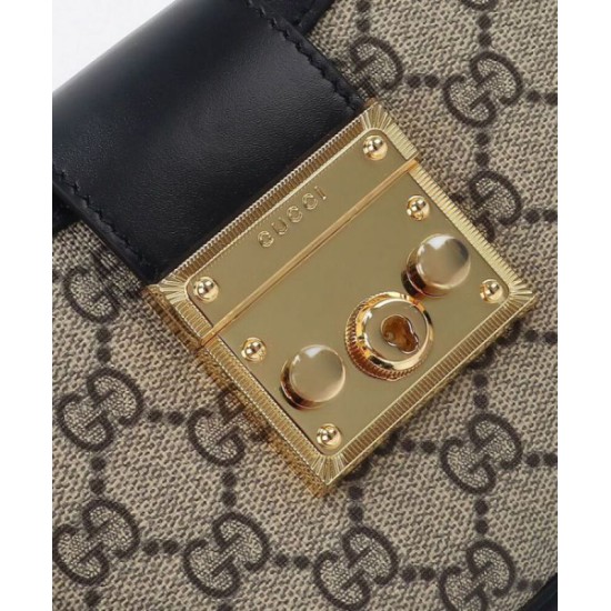 Replica Gucci Padlock Small Shoulder Bag 811705 Black Replica Gucci Padlock Small Shoulder Bag 811705 Black