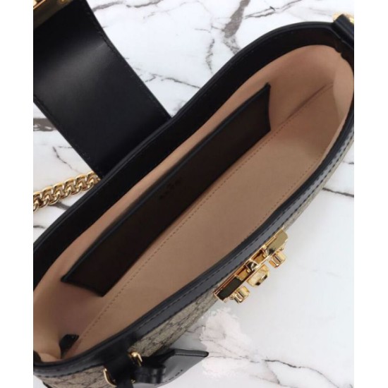Replica Gucci Padlock Small Shoulder Bag 811705 Black Replica Gucci Padlock Small Shoulder Bag 811705 Black