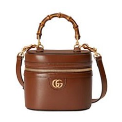 Replica Gucci Mini Bamboo Shoulder Bag 760200 Coffee