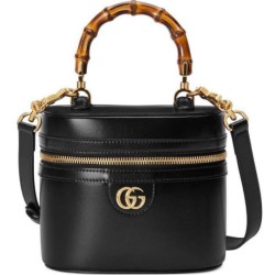 Replica Gucci Mini Bamboo Shoulder Bag 760200 Black