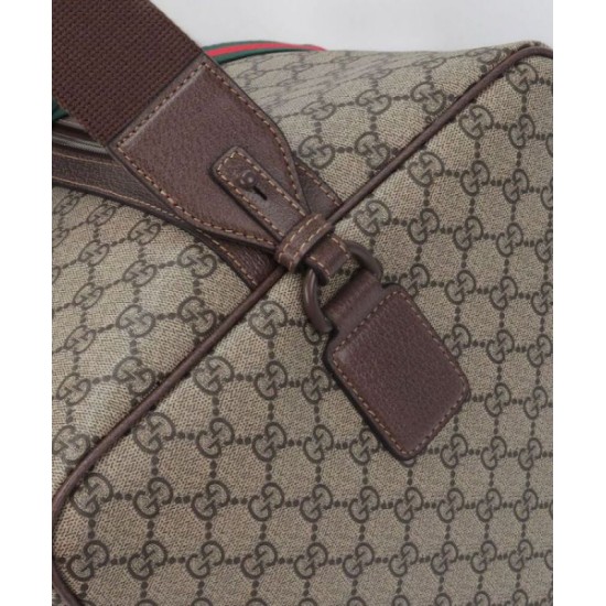 Replica Gucci Maxi Duffle Bag With Web 760152 Dark Coffee Replica Gucci Maxi Duffle Bag With Web 760152 Dark Coffee