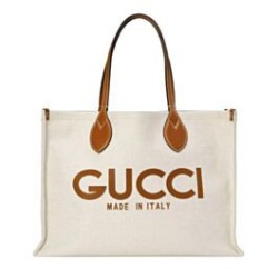 Replica Gucci Medium Tote Bag With Gucci Print 772176 Coffee