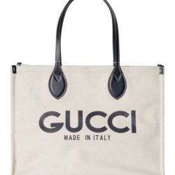 Replica Gucci Medium Tote Bag With Gucci Print 772176 Black