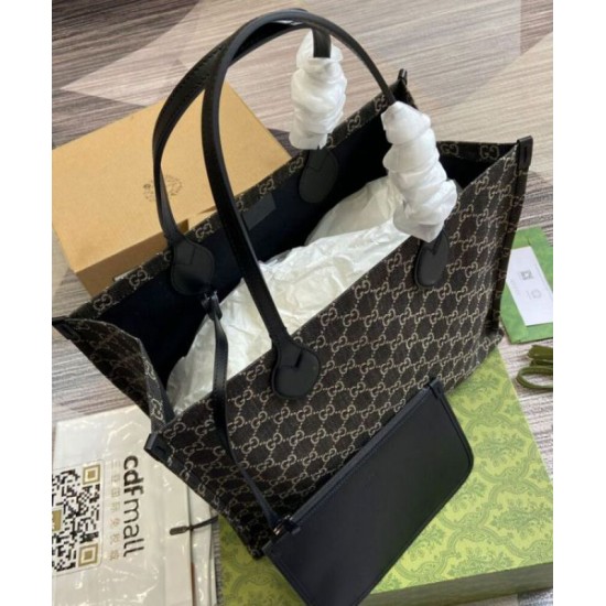 Replica Gucci Ophidia GG Large Tote Bag 772184 Black