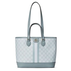 Fake Gucci Ophidia Small Tote Bag 765043 Blue Replica