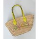 Fake Gucci Mini Straw Tote With Gucci Logo 782381 Yellow Replica