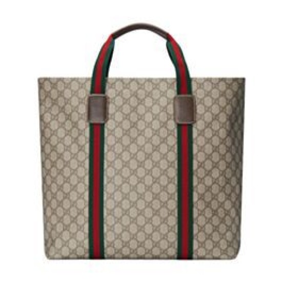 Fake Gucci GG Tender Medium Tote Bag 763287 Dark Coffee Replica