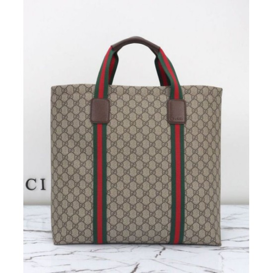 Fake Gucci GG Tender Medium Tote Bag 763287 Dark Coffee Replica