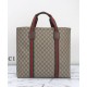 Fake Gucci GG Tender Medium Tote Bag 763287 Dark Coffee Replica