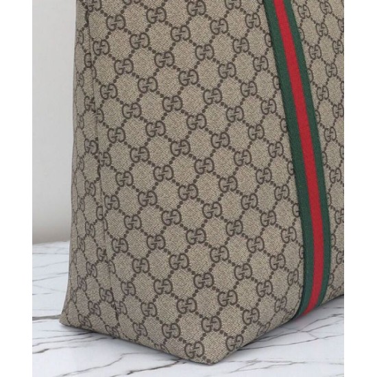Fake Gucci GG Tender Medium Tote Bag 763287 Dark Coffee Replica