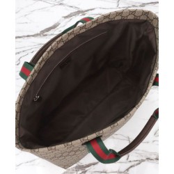 Fake Gucci GG Tender Medium Tote Bag 763287 Dark Coffee Replica