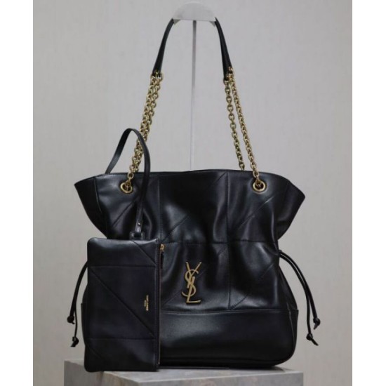 Replica YSL Saint Laurent Jamie 4.3 Sheepskin Tote Bag Black Fake YSL Saint Laurent Jamie 4.3 Sheepskin Tote Bag Black Replica