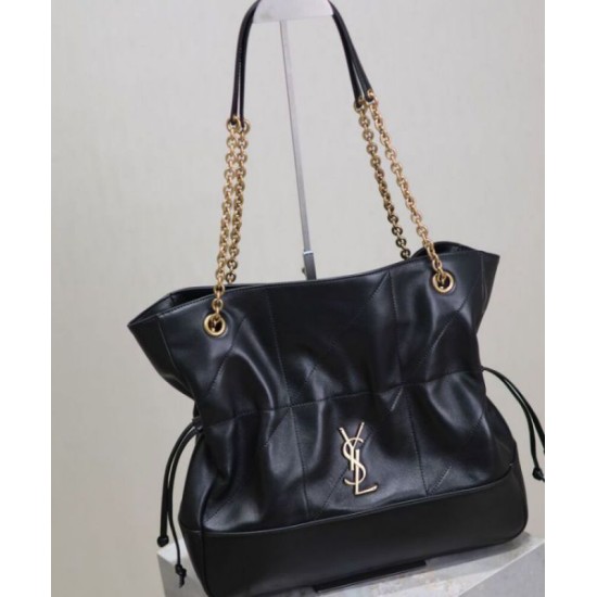 Replica YSL Saint Laurent Jamie 4.3 Sheepskin Tote Bag Black Fake YSL Saint Laurent Jamie 4.3 Sheepskin Tote Bag Black Replica
