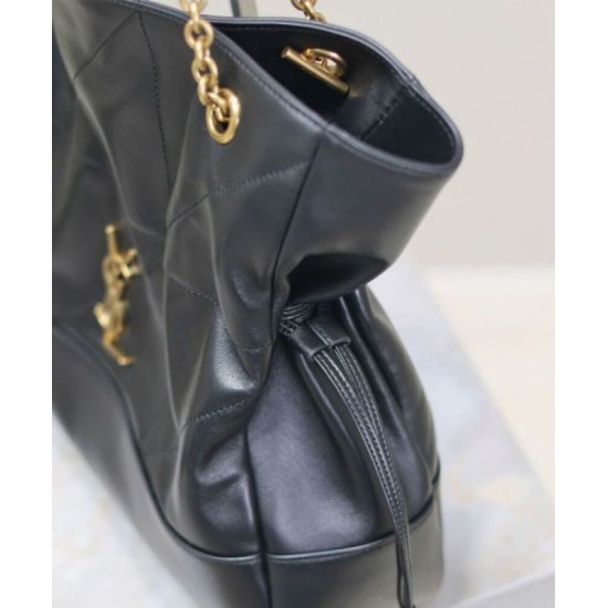 Replica YSL Saint Laurent Jamie 4.3 Sheepskin Tote Bag Black Fake YSL Saint Laurent Jamie 4.3 Sheepskin Tote Bag Black Replica
