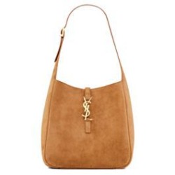 Fake YSL Saint Laurent Le 5 A 7 Supple Small In Suede Coffee Replica