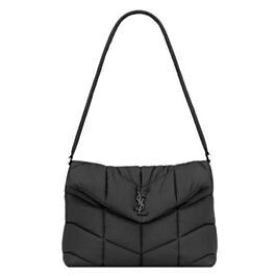 Replica YSL Saint Laurent Puffer Messenger Bag In Econyl Regenerated Nylon Black Replica YSL Saint Laurent Puffer Messenger Bag In Econyl Regenerated Nylon Black