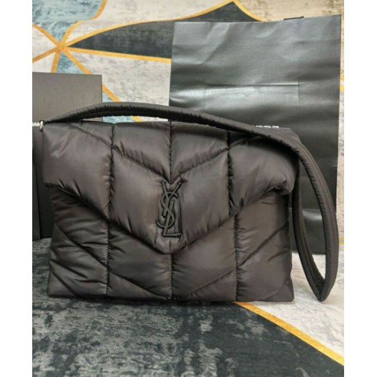 Replica YSL Saint Laurent Puffer Messenger Bag In Econyl Regenerated Nylon Black Replica YSL Saint Laurent Puffer Messenger Bag In Econyl Regenerated Nylon Black