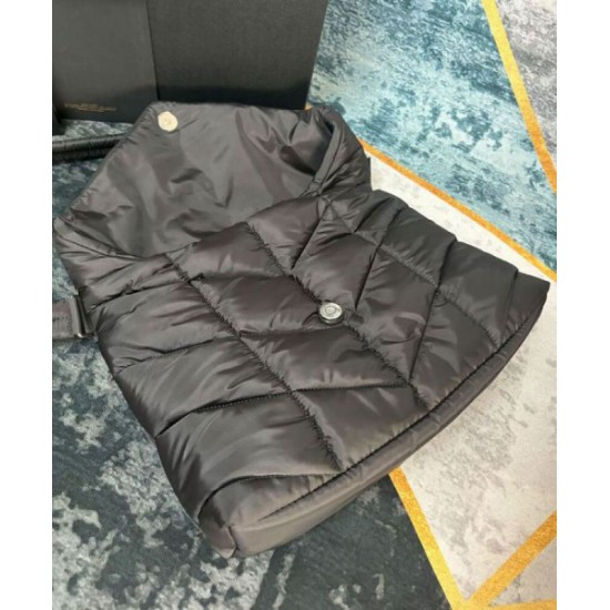 Replica YSL Saint Laurent Puffer Messenger Bag In Econyl Regenerated Nylon Black Replica YSL Saint Laurent Puffer Messenger Bag In Econyl Regenerated Nylon Black