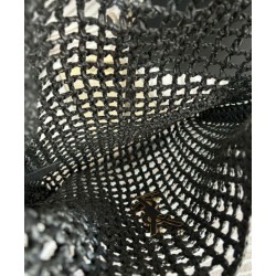 Replica YSL Saint Laurent Oxalis Bag In Raffia Macrame Black Fake YSL Saint Laurent Oxalis Bag In Raffia Macrame Black Replica