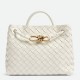 Replica Bottega Veneta Small Andiamo Bag White Intrecciato Lambskin Replica Bottega Veneta Small Andiamo Bag White Intrecciato Lambskin