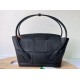 Replica Bottega Veneta Arco Medium Bag Black Grained Replica Bottega Veneta Arco Medium Bag Black Grained