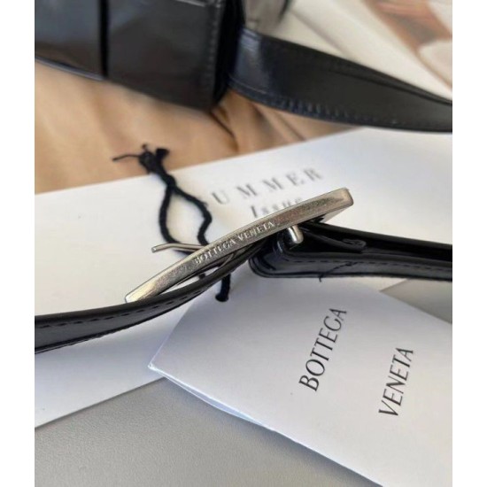 Replica Bottega Veneta Cassett Bag Black Wrinkled Calfskin Replica Bottega Veneta Cassett Bag Black Wrinkled Calfskin