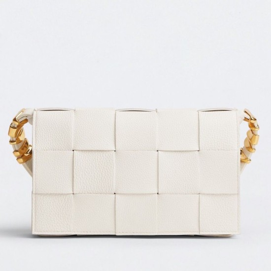 Replica Bottega Veneta Cassette Bag White Grained Replica Bottega Veneta Cassette Bag White Grained