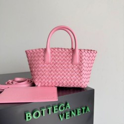 Fake Bottega Veneta Mini Cabat Bag Ribbon Intrecciato Lambskin Replica