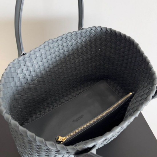 Replica Bottega Veneta Cabat Medium Bag Thunder Intrecciato Lambskin Replica Bottega Veneta Cabat Medium Bag Thunder Intrecciato Lambskin