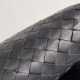 Fake Bottega Veneta Small Hop Bag Black Intrecciato Calfskin Replica Fake Bottega Veneta Small Hop Bag Black Intrecciato Calfskin Replica