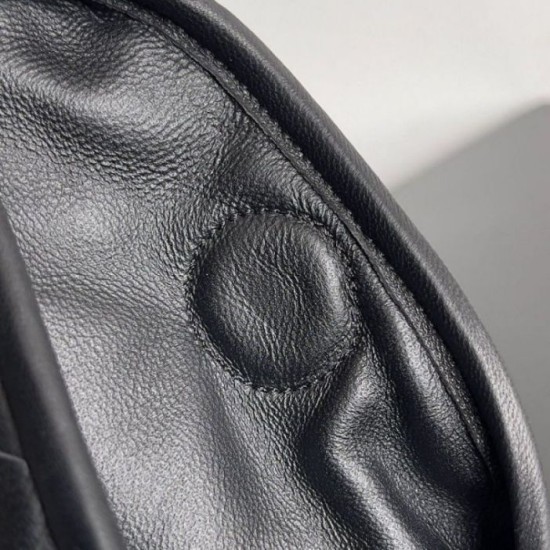 Fake Bottega Veneta Small Hop Bag Black Intrecciato Calfskin Replica Fake Bottega Veneta Small Hop Bag Black Intrecciato Calfskin Replica