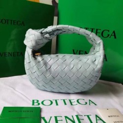 Replica Bottega Veneta BV Jodie Mini Bag Teal Washed Intrecciato Lambskin