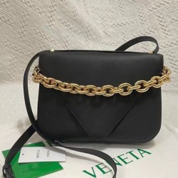 Fake Bottega Veneta Mount Medium Envelope Bag Black Calfskin Replica
