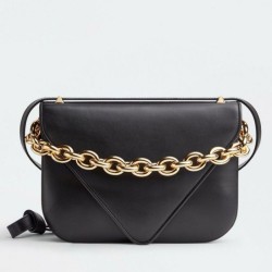 Fake Bottega Veneta Mount Medium Envelope Bag Black Calfskin Replica