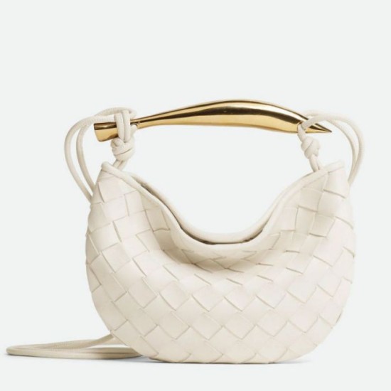 Fake Bottega Veneta Sardine Mini Bag White Intrecciato Lambskin Replica Replica Bottega Veneta Sardine Mini Bag White Intrecciato Lambskin