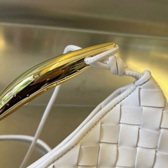 Fake Bottega Veneta Sardine Mini Bag White Intrecciato Lambskin Replica Replica Bottega Veneta Sardine Mini Bag White Intrecciato Lambskin
