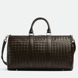 Fake Bottega Veneta Medium Duffle Bag Fondant Intrecciato Calfskin Replica