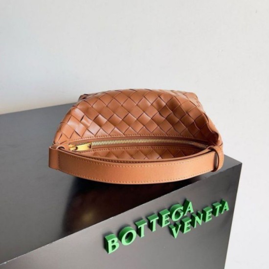 Fake Bottega Veneta Mini Wallace Bag Brown Intrecciato Calfskin Replica Fake Bottega Veneta Mini Wallace Bag Brown Intrecciato Calfskin Replica