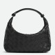 Replica Bottega Veneta Mini Wallace Bag Black Intrecciato Calfskin Replica Bottega Veneta Mini Wallace Bag Black Intrecciato Calfskin