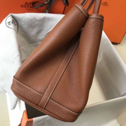 Replica Hermes Garden Party 36 Bag Gold Clemence Calfskin