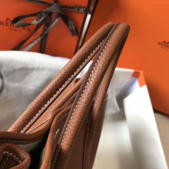 Replica Hermes Garden Party 36 Bag Gold Clemence Calfskin Replica Hermes Garden Party 36 Bag Gold Clemence Calfskin