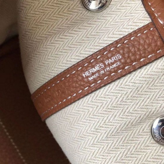 Replica Hermes Garden Party 36 Bag Gold Clemence Calfskin Replica Hermes Garden Party 36 Bag Gold Clemence Calfskin