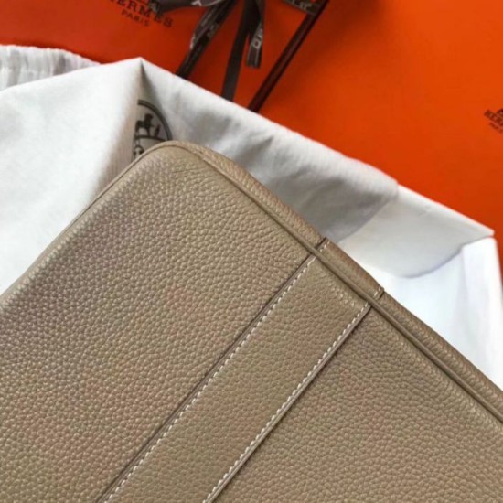 Replica Hermes Garden Party 36 Bag Grey Clemence Calfskin Fake Hermes Garden Party 36 Bag Grey Clemence Calfskin Replica