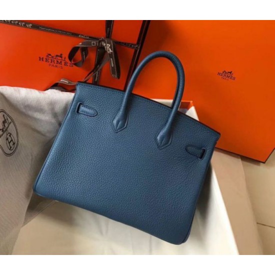 Replica Hermes Birkin 25cm Bag Blue Agate Clemence Replica Hermes Birkin 25cm Bag Blue Agate Clemence