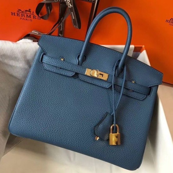 Replica Hermes Birkin 25cm Bag Blue Agate Clemence Replica Hermes Birkin 25cm Bag Blue Agate Clemence