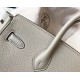 Replica Hermes Pearl Grey Clemence Birkin 30cm Bag GHW Replica Hermes Pearl Grey Clemence Birkin 30cm Bag GHW