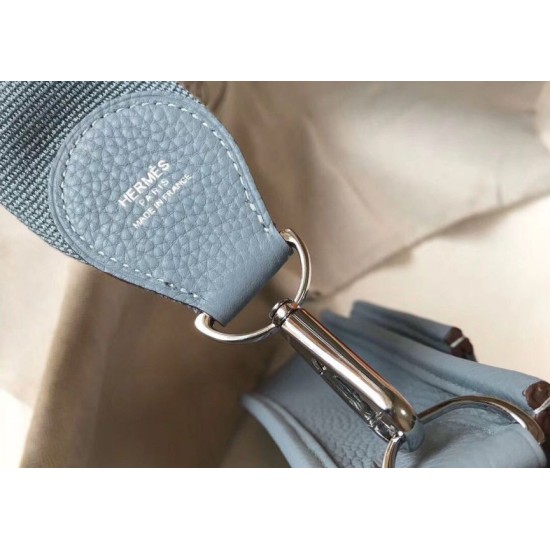 Fake Hermes Evelyne III 29 PM Bag Blue Lin Clemence Replica Fake Hermes Evelyne III 29 PM Bag Blue Lin Clemence Replica