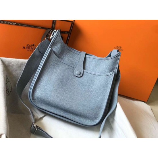 Fake Hermes Evelyne III 29 PM Bag Blue Lin Clemence Replica Fake Hermes Evelyne III 29 PM Bag Blue Lin Clemence Replica