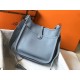 Fake Hermes Evelyne III 29 PM Bag Blue Lin Clemence Replica Fake Hermes Evelyne III 29 PM Bag Blue Lin Clemence Replica